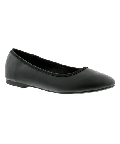 Platino Womens Flat Shoes Christina Slip On black