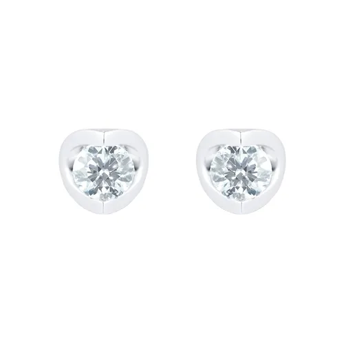 Platinum 0.70cttw Goldsmiths Brightest Diamond Tension Set Stud Earrings