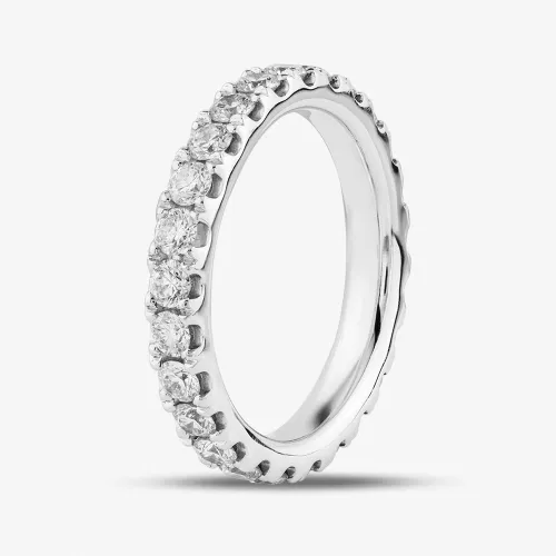 Platinum 1.90ct Brilliant Cut Diamond Full Eternity Ring R23678 PT950