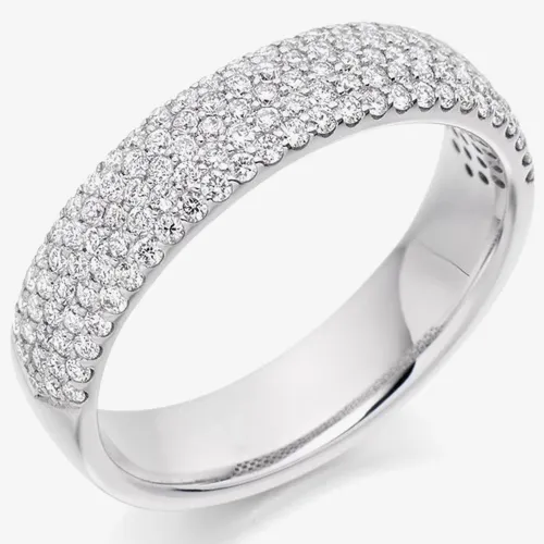 Platinum Pave Diamond Engagement Ring (M) HET2173