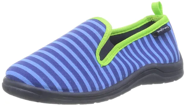Playshoes Boy's Unisex Kids Anti-Slip Shoes Stripes Slippers