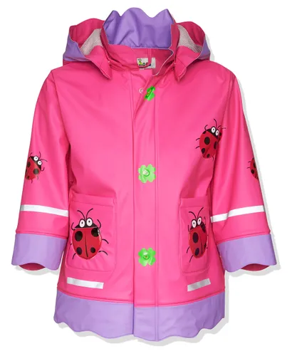 Playshoes Girl's Lucky Beetle Rain-coat Raincoat