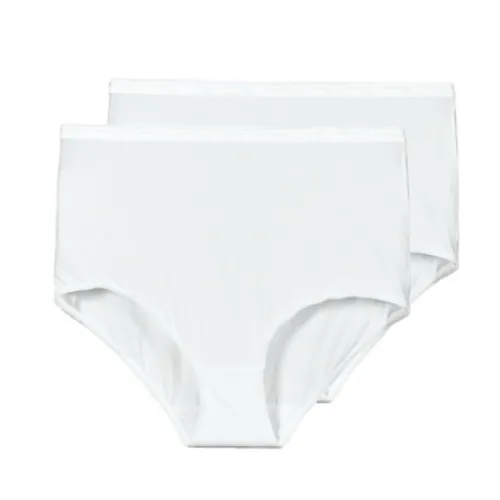 PLAYTEX  CULOTTE MAXI X2  women's Knickers/panties in White
