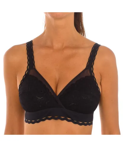Playtex Womens Classic bra without underwire and cups P0BVS woman - Black Polyamide