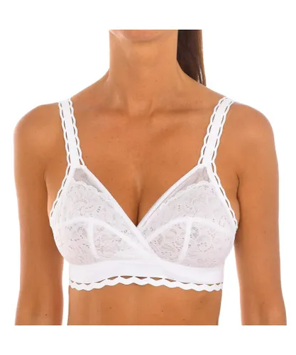 Playtex Womens Classic bra without underwire and cups P0BVS woman - White Polyamide