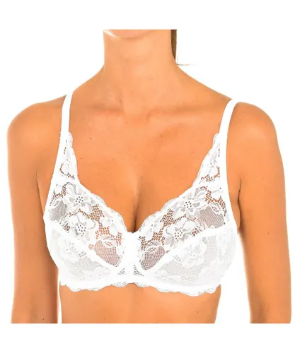 Playtex Womens Elegance bra without underwire and with cups P08GE women - White