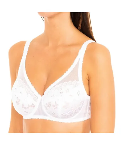 Playtex Womens Underwire bra with cups P01OA woman - White Polyamide