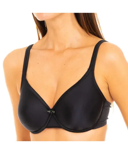 Playtex Womens Underwire bra with cups P6393 woman - Black Polyamide