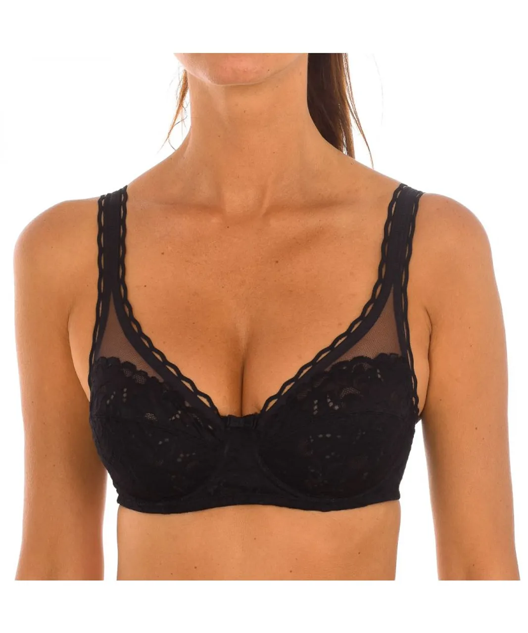 Playtex Womens Underwired bra with cups P0BVT woman - Black
