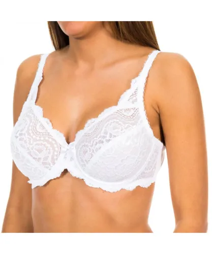 Playtex Womens Underwired non-padded lace bra 05832 woman - White