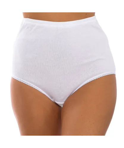 Playtex Womenss Cotton Classic invisible effect ultra-flat waist panties P01BM - White