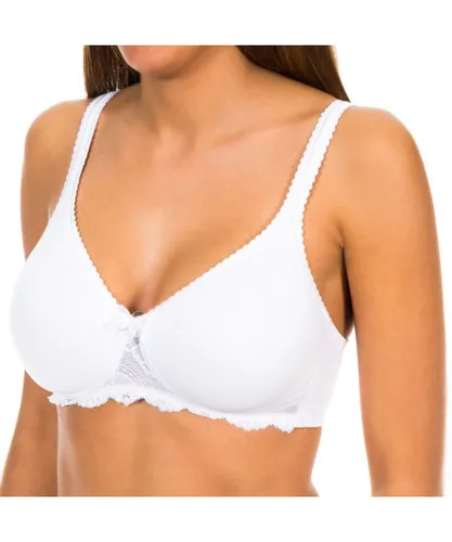 Playtex Womenss non-wired bra with cups P04MW - White