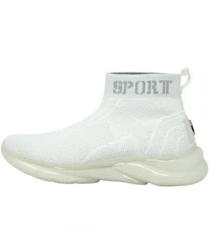 Plein Sport Mens Hi-Top Sock White Sneakers