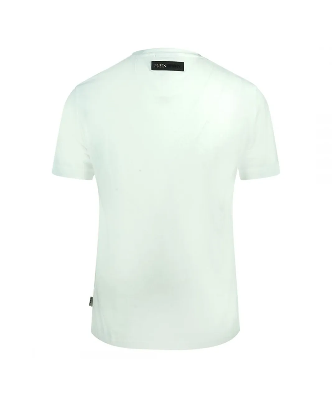 Plein Sport Mens Tigerhead Bold Logo White T-Shirt
