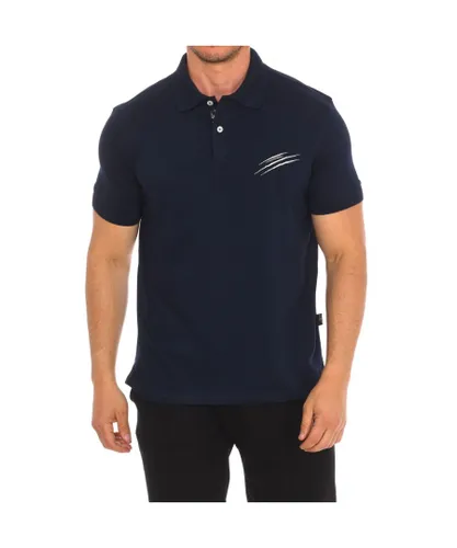 Plein Sport PIPS504 Mens short-sleeved polo shirt - Blue