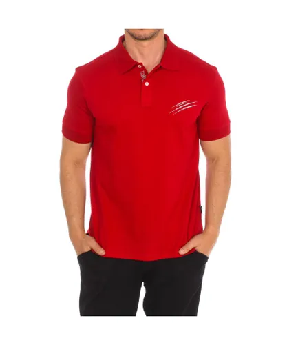 Plein Sport PIPS504 Mens short-sleeved polo shirt - Red