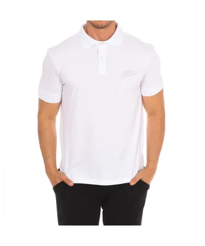 Plein Sport PIPS504 Mens short-sleeved polo shirt - White