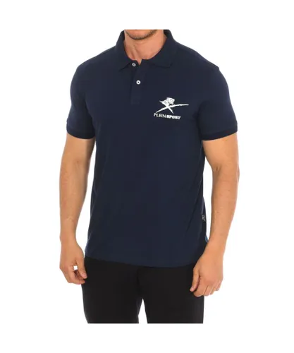 Plein Sport PIPS506 Mens short-sleeved polo shirt - Blue