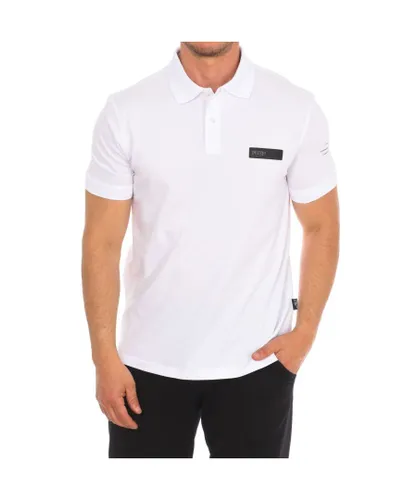 Plein Sport PIPS507 Mens short-sleeved polo shirt - White