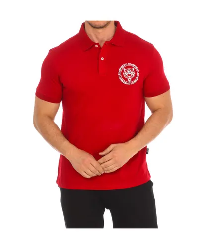 Plein Sport PIPS508 Mens short-sleeved polo shirt - Red