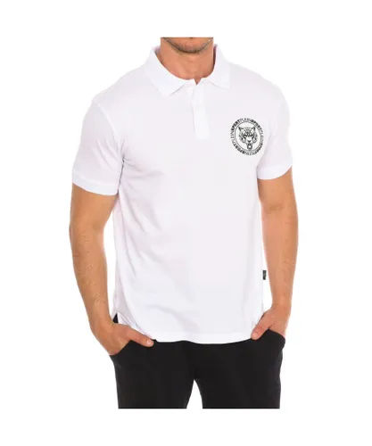 Plein Sport PIPS508 Mens short-sleeved polo shirt - White