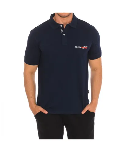 Plein Sport PIPS511 Mens short-sleeved polo shirt - Blue