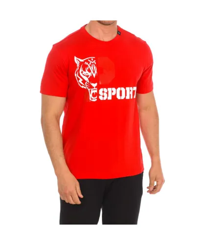 Plein Sport TIPS410 Mens short sleeve t-shirt - Red