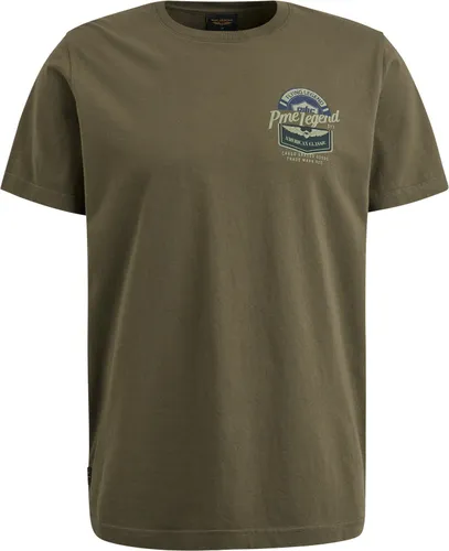 PME Legend Jersey T Shirt Print Army Green Khaki