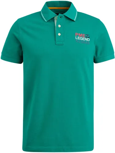 PME Legend Piqué Polo Shirt Logo Green