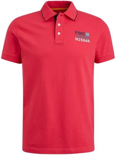 PME Legend Piqué Polo Shirt Logo Pink