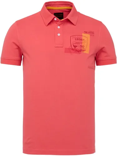 PME Legend Pique Poloshirt Logo Pink