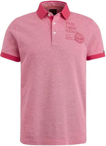 PME Legend Two Tone Piqué Polo Shirt Pink