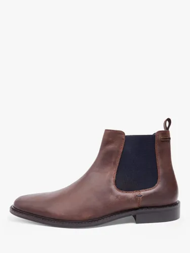 Pod Birch Leather Waxy Chelsea Boots, Brown - Brown - Male