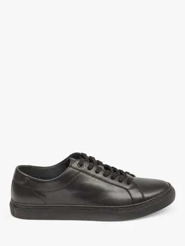 Pod Louis Leather Cupsole Trainers - Black - Male