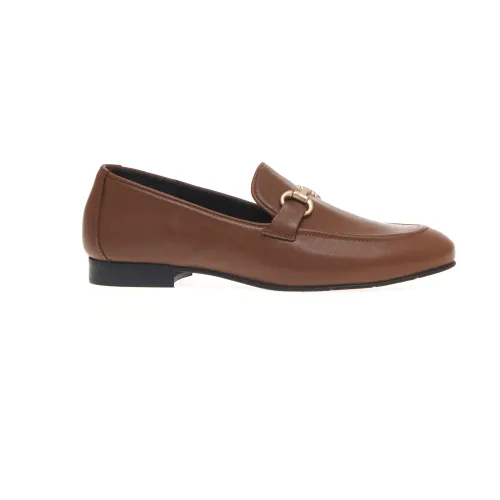 Poesie Veneziane , Leather Loafer with Buckle ,Brown female, Sizes: