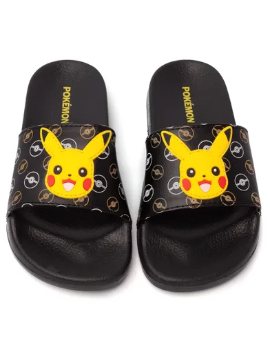 Pokemon Sliders For Boys | Kids Pikachu Face Sandals Beach