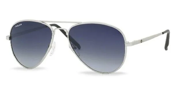 Polar 664 Polarized 12 Men's Sunglasses Silver Size 59