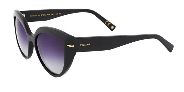 Polar GOLD 147 Polarized 77 Women's Sunglasses Black Size 54