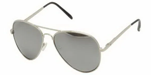 Polar PL 664 Polarized 12b Men's Sunglasses Silver Size 55