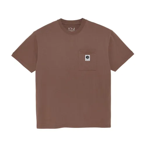 Polar Skate Co. , T-Shirts ,Brown male, Sizes: