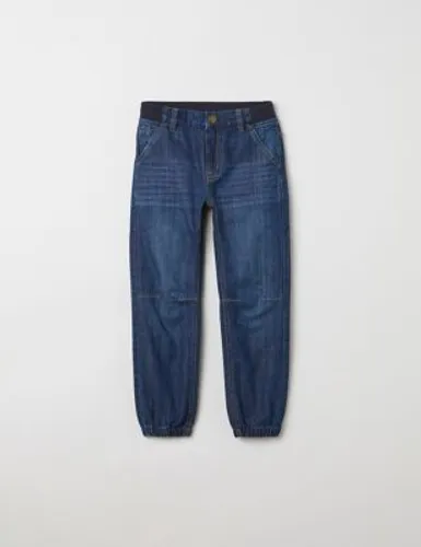Polarn O. Pyret Boys Relaxed Pure Cotton Jeans (1-10 Yrs) - 6-7 Y - Blue Denim, Blue Denim