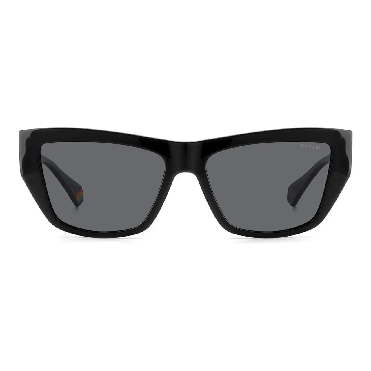 Polaroid , Black/Grey Sunglasses ,Black female, Sizes: