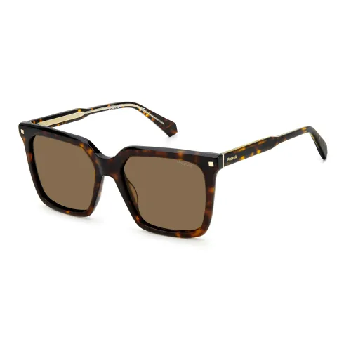 Polaroid , Havana/Brown Green Sunglasses ,Brown female, Sizes: