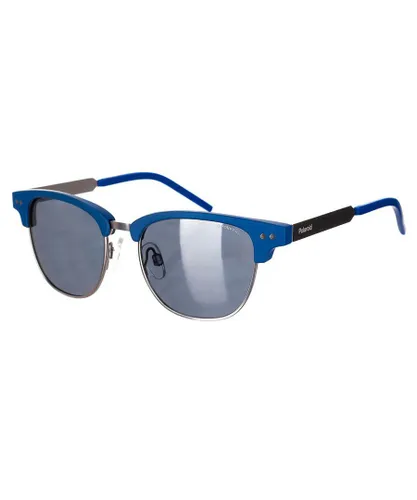 Polaroid Mens Acetate sunglasses with round shape PLD8023 men - Dark Grey Metal - One