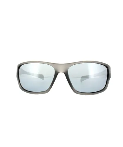 Polaroid Mens Sport Sunglasses PLD 7016/S KB7 EX Dark Grey Silver Mirror Polarized - One