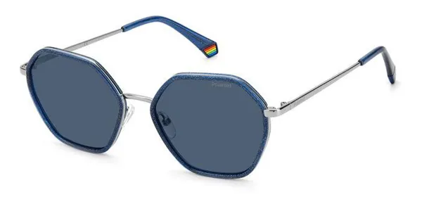 Polaroid PLD 6147/S/X Polarized PJP/C3 Women's Sunglasses Blue Size 56