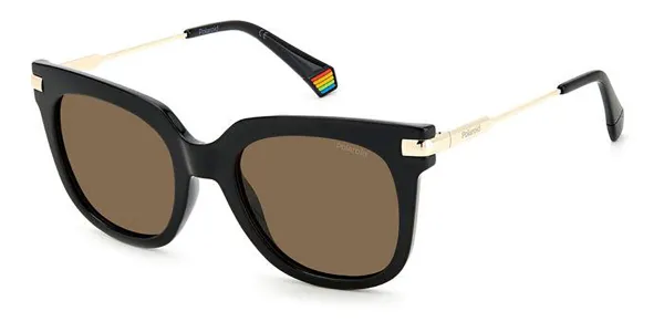 Polaroid PLD 6180/S Polarized 807/SP Women's Sunglasses Black Size 51