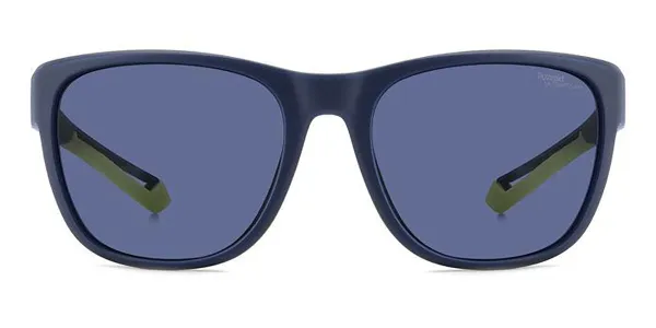 Polaroid PLD 7051/S Polarized FLL/7I Men's Sunglasses Blue Size 57