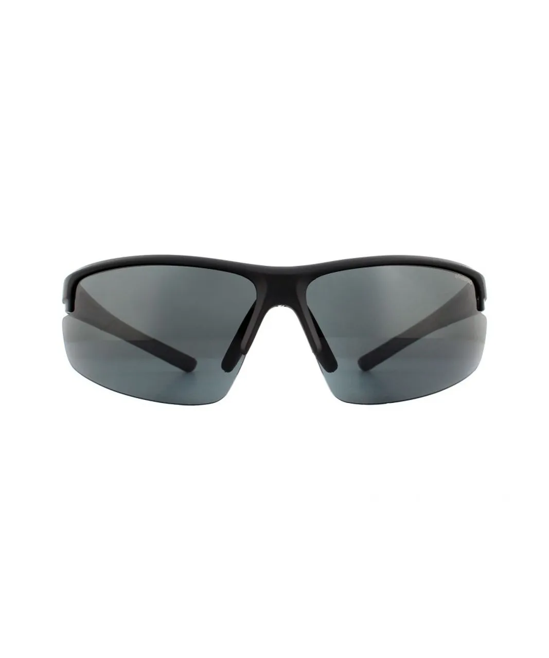 Polaroid Sport Mens Black Grey Polarized Sunglasses - One