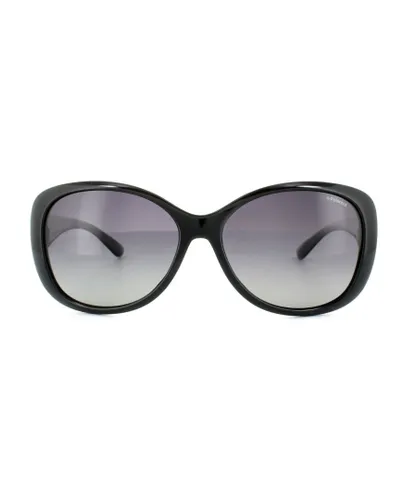Polaroid Womens Sunglasses P8317 KIH IX Black Grey Gradient Polarized - One